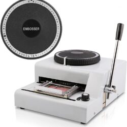 Embossing Machine 72 Characters Card Embosser Printer Gift Card Credit ID PVC Card Embosser Stamping Machine Manual Embosser Machine